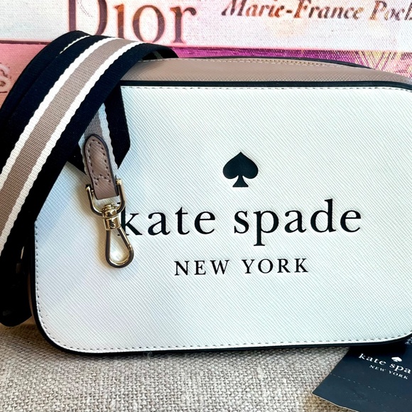 Kate Spade 🎁Cream and Brown Crossbody Camera Bag NWT🎁 Gift Ready - Picture 3 of 12
